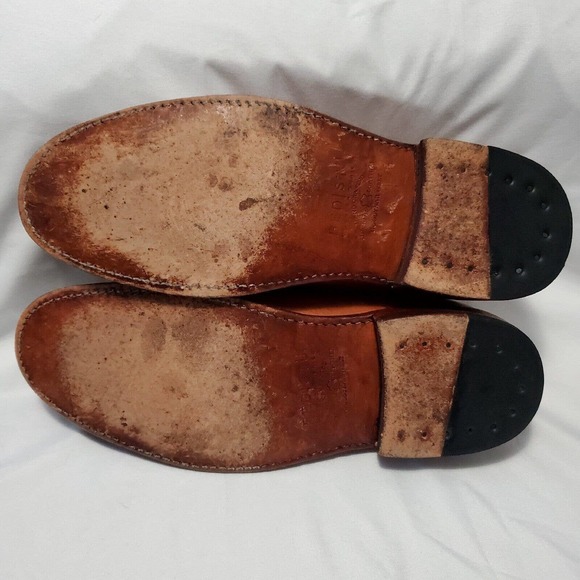 Bed Stu Distressed Brown Leather Cap Toe Oxfords Men’s Sz 8 - Picture 7 of 8